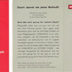 Samplingaktion mit Sandpapier für Männerhaut
