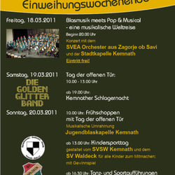 Einweihung Mehrzweckhalle Kemnath – Flyer A6 – 02