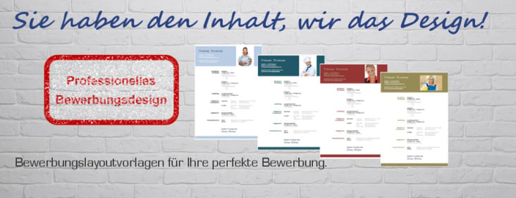 Kreative und individuelle Bewerbungsvorlagen