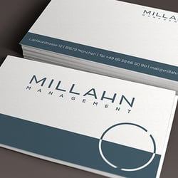 Visitenkarten Design für Millahn Management