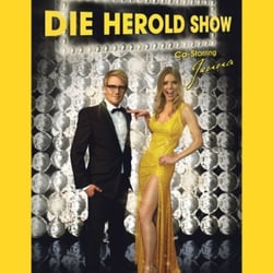 Werbekampagne von 95.5 Charivari’s DIE HEROLDSHOW. Foto, Montage und Grafikdesign by Manuel Jacob