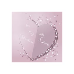 Flat Design heart & confetti