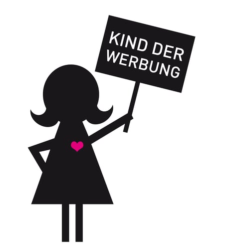 Kind der Werbung