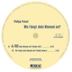 „Wo fängt dein Himmel an?“ [LP-Aufkleber]