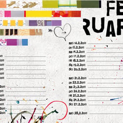 Taschenkalender Monat Februar