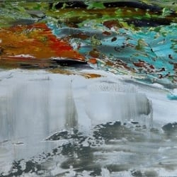 Gletscher oder Wasserfall