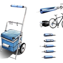 Food shopping trolley – Rough and details