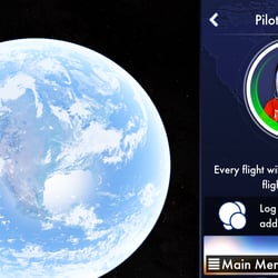 User Interface of F-Sim|Space Shuttle (mobile)
