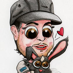 CARTOON mit Tusche und Polychromos