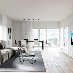 3D INNENRAUMVISUALISIERUNG – WOHNZIMMER – MINIMALISTISCH