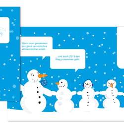 gutefrage.net // Weihnachtskarte, Kugel und Umverpackung