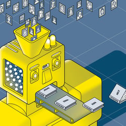 Leitartikel-Illustration zum Thema „Künstliche Intelligenz“