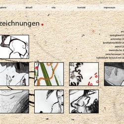 Webseite Maja Nagel, Übersicht Zeichnungen