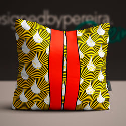 african fabric pattern bloom red designedbypereira