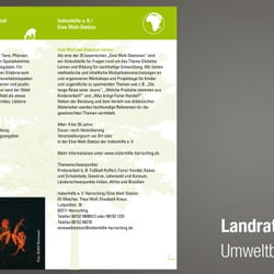 Broschüre zur Umweltbildung von Jugendlichen