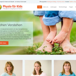 Physio für Kids – CI, Webdesign und Umsetzung