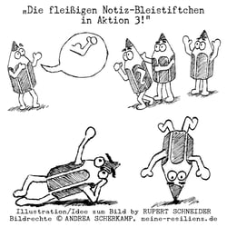 Die fleißigen Notiz-Bleistiftchen in Aktion 3