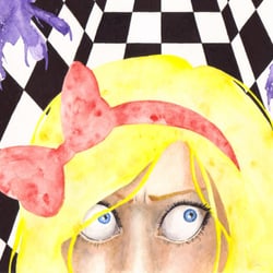 Alice (Illustration und Kalligraphie)