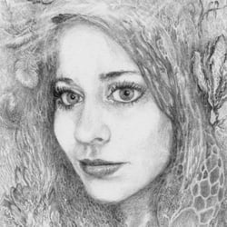 Emma mit Bleistift