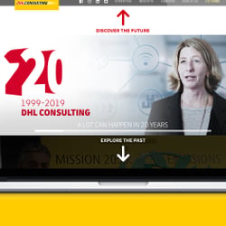 DHL Consulting, Juiläumswebsite