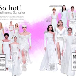 Editorial-Design, Gestaltung einer Doppelseite des Magazin HOCHZEIT