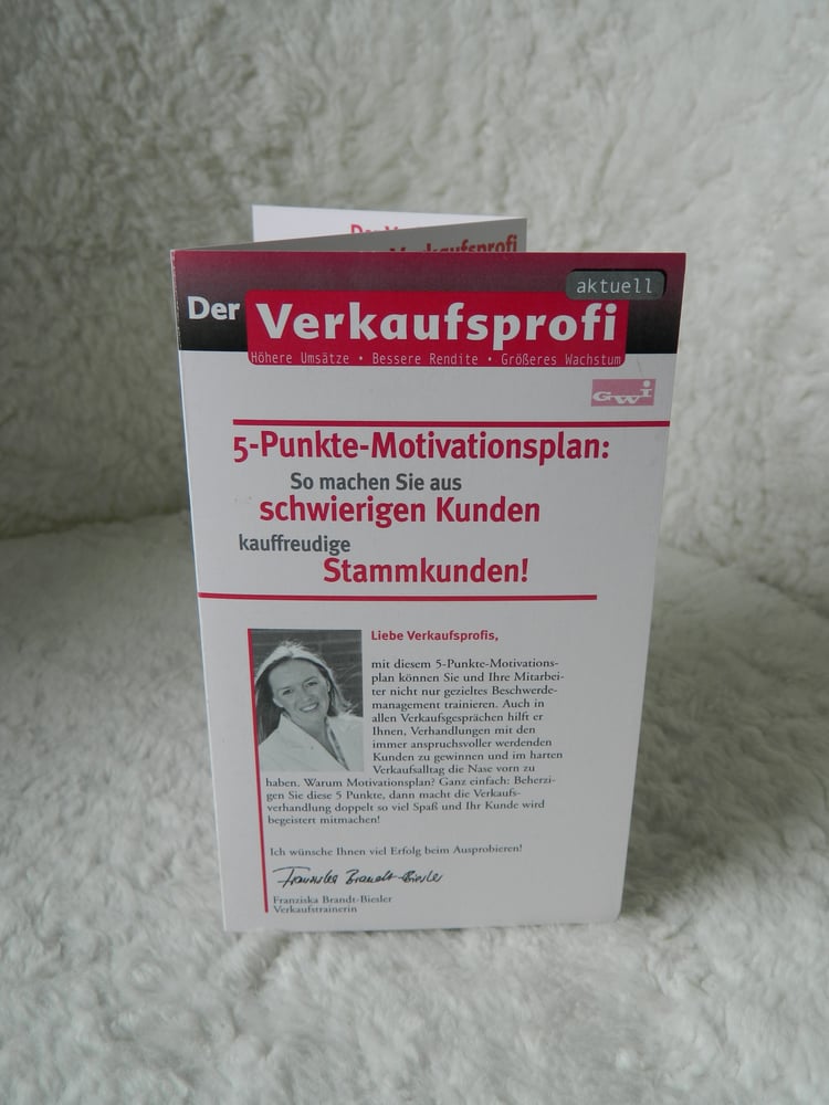 Print-Goodie: Der 5-Punkte Plan für Verkäufer