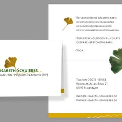 Visitenkarte für eine Physiotherapeutin