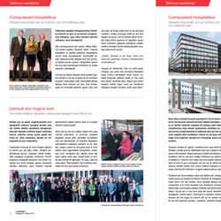 Innenseite Mitarbeiterzeitschrift
