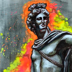 Apollon | Inktense, Neon und Gelpen