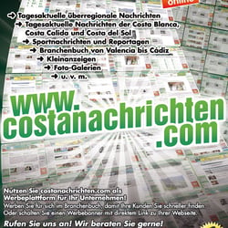 Eigenanzeigen für Costa Nachrichten SL, Alicante