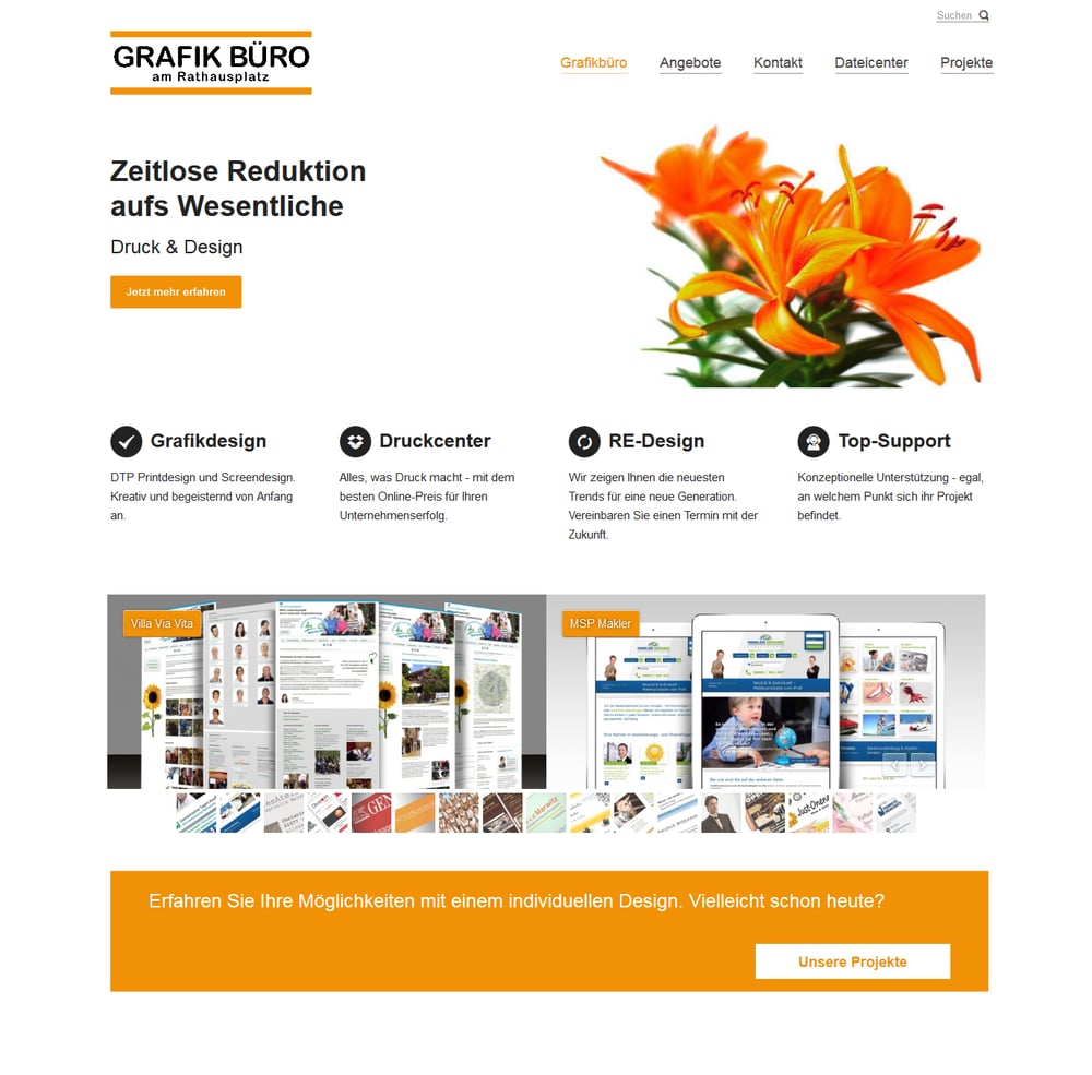 Startseite www.grafikbuero-weilheim.de