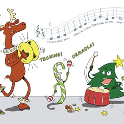 Weihnachtskarte 2014 für die PR-Agentur Tsching, Derassa und Bumm in Hamburg