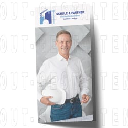 Bauunternehmen Flyer erstellen | Layout gestalten