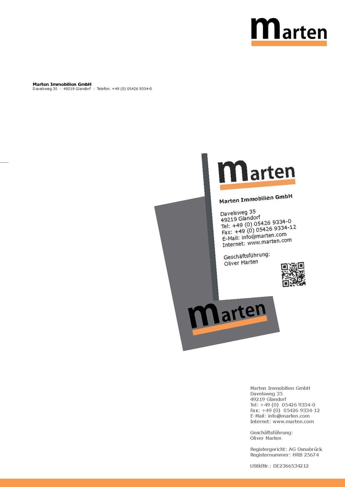geschäftsbrief marten