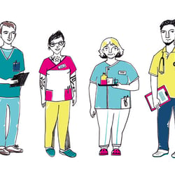 Illustrationen für Imagefilm Pflegewirtschaft Marzahn-Hellersdorf
