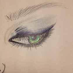 skizze Auge