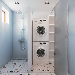 Shower and washing closed