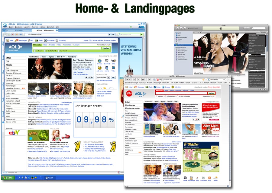 AOL Deutschland: Homepages (www.aol.de)