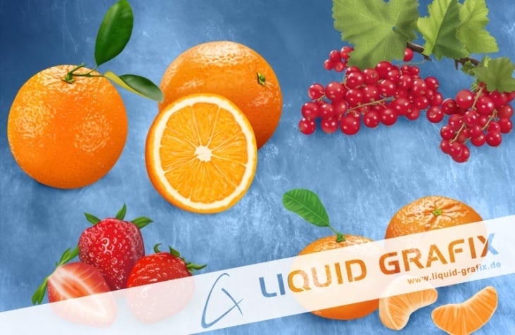Obst-Illustrationen für verschiedene Etiketten, Labels, verpackungen, etc.