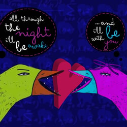 All Through The Night, hand and digital illustration 2009