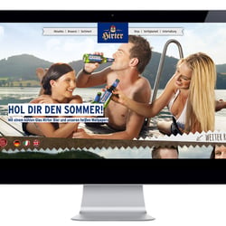 Hirter Bier website