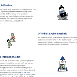 Illustration für die Website von ORBIS