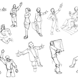Scribbles / Sketches zum Bereich Business to Business (B2B)