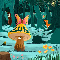 Pilz im Wald