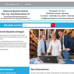 Webseite für einen Elektronik-Fachhandel