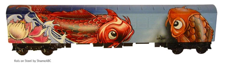 Model eines NY Subwaycar