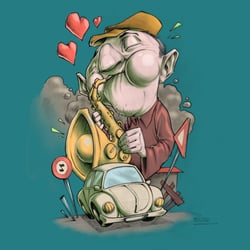 Illustration für Jam Session Poster