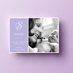 Geburtsanzeigen / Babykarten / Karte zur Geburt