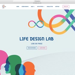 Website des Life Design Lab, St. Gallen