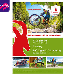 Plakat für Sommerprogramm Skischule